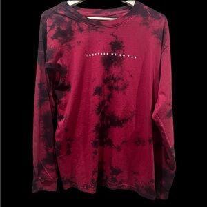 NWOT Peloton tie dye long sleeve tee